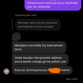 Vedat Bilal Yılmaz Danışmanlık Hizmetinde Saygısız Üslup Ve İlgisizlik!