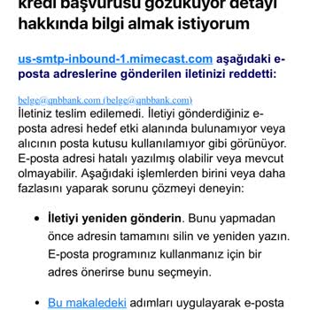 QNB Türkiye Bilinmeyen Kredi Başvurusu Ve Banka İletişim Sorunları!