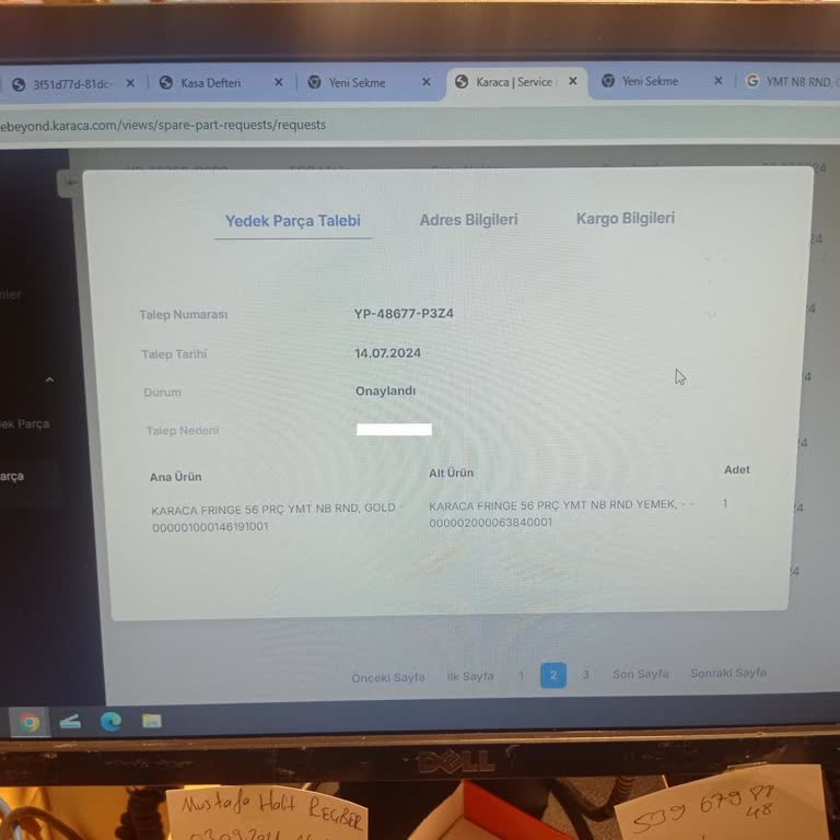 Karaca'dan Aldığım Yemek Takımı İçin Beklenen Yedek Parçalar