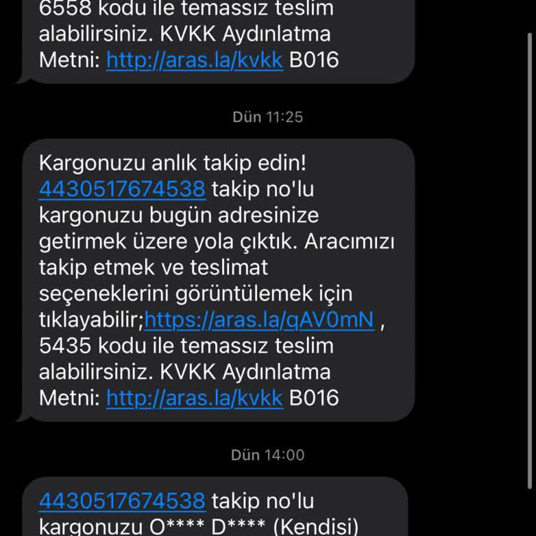 Aras Kargo İle Teslimat Sorunu