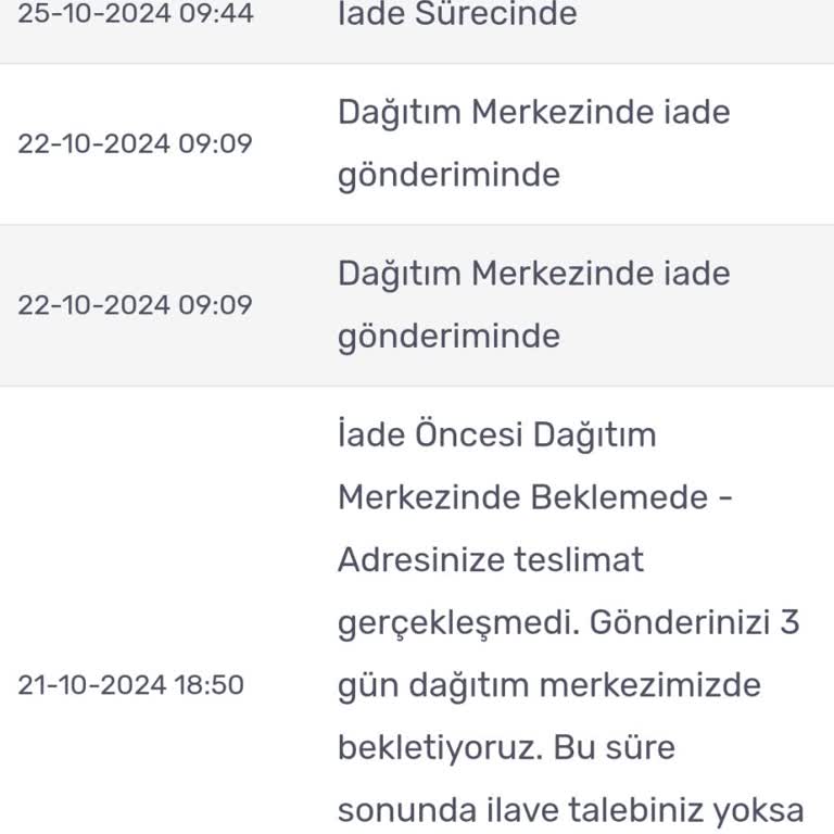 Yanlış Adres Ve İletişimsizlik Nedeniyle Teslimat Sorunu