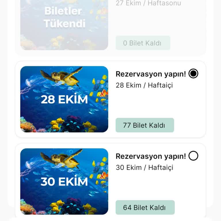 Sealife Akvaryum Ücretsiz Bilet Rezervasyon Sorunu
