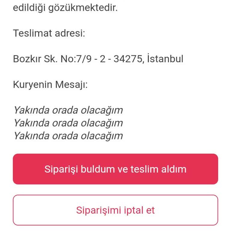 Teslim Edilmeyen Sipariş Sorunu