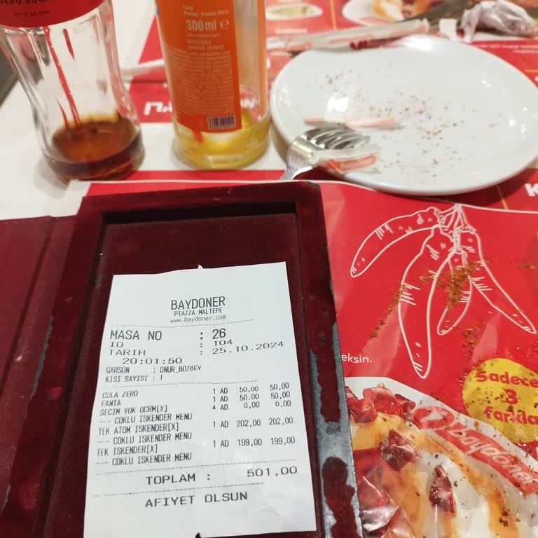 Baydöner'de Kaba Davranış Ve Yanlış Sipariş Deneyimi