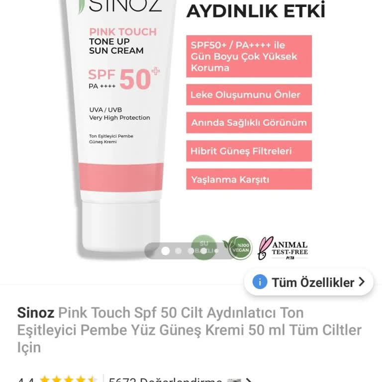 Sinoz Marka Güneş Kreminin Kalitesizliği Ve Hayal Kırıklığı