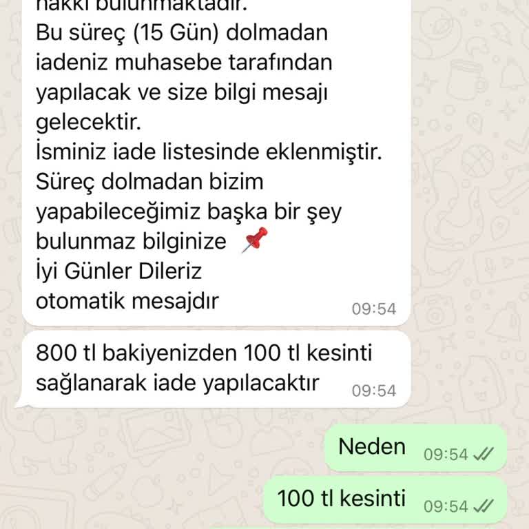 Yanlış Beden Ve Haksız Kesinti Sorunu