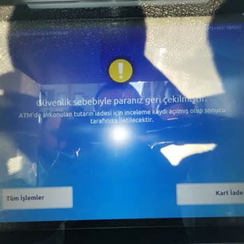 ATM'de Kalan Para Ve İletişim Sorunları