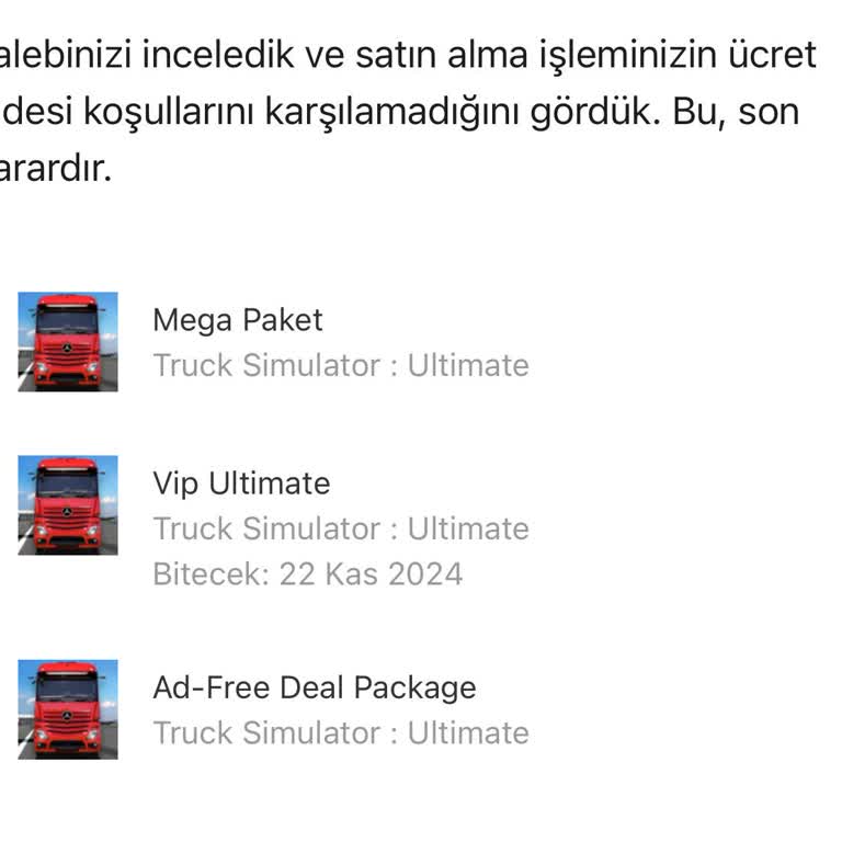 Yanlışlıkla Yapılan Satın Alımların İadesi Reddedildi