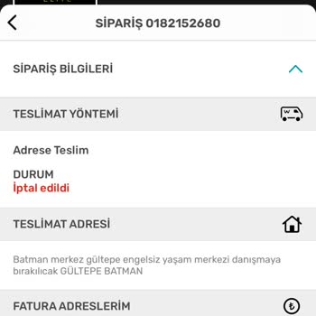 Watsons'ta Stokta Görünen Ürünlerin İptali