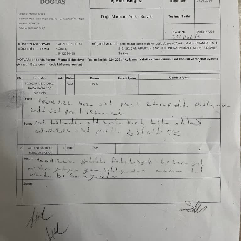 Yanlış Yatak Seçimi Ve İlgisiz Müşteri Hizmetleri