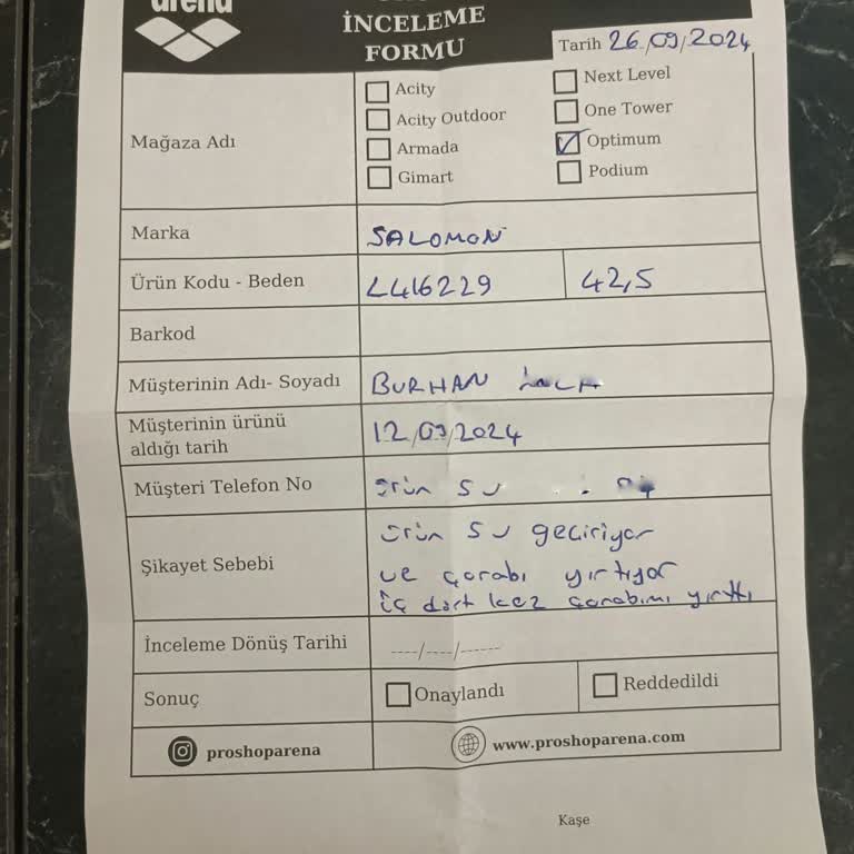 Salomon Ayakkabılarda Hayal Kırıklığı