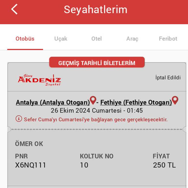 Gece Yarısı İptal Edilen Sefer Mağduriyeti