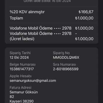 Yanlışlıkla Alınan Abonelik İadesi Sorunu