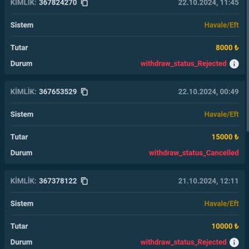 Çekim Taleplerinde Sürekli Oyalama