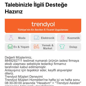 Trendyol İade Sürecinde Müşteri Mağduriyeti