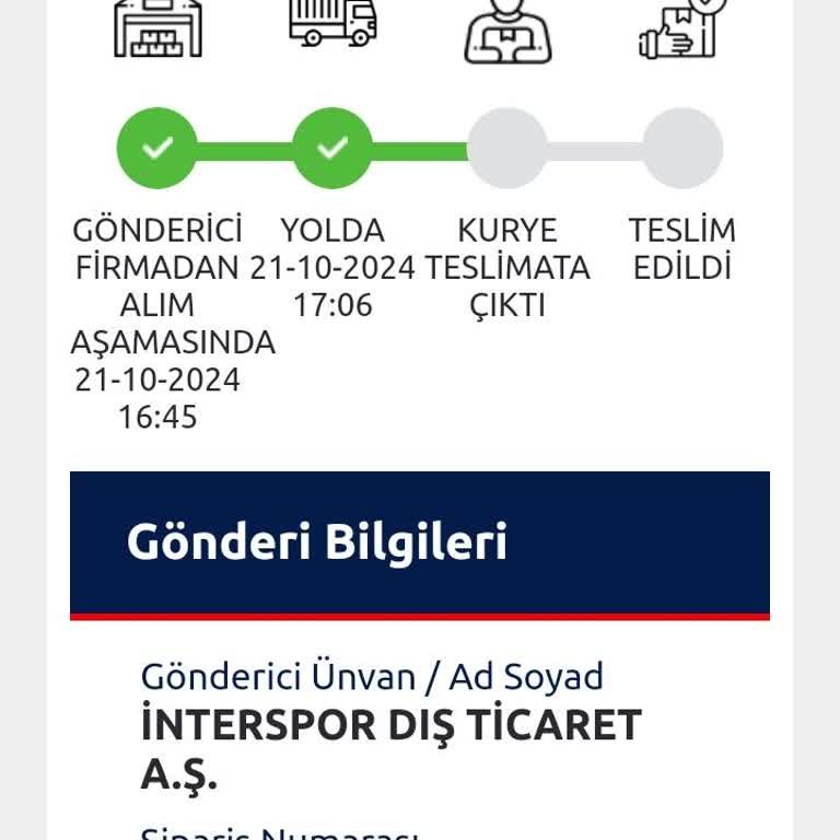 Kargom Nerede, Bilgi Alamıyorum!