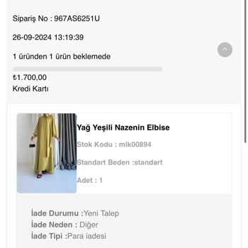 Para İadesi Gecikmesi Ve İletişimsizlik Sorunu