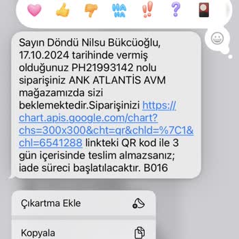 Teslimat Sorunu Ve QR Kod Hatası