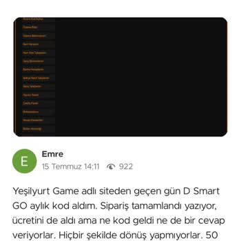 Gönderilmeyen Kod Ve İletişim Sorunu
