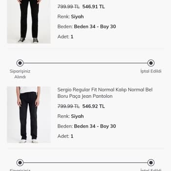 İptal Edilen Sipariş Ve Kaybolan İndirim