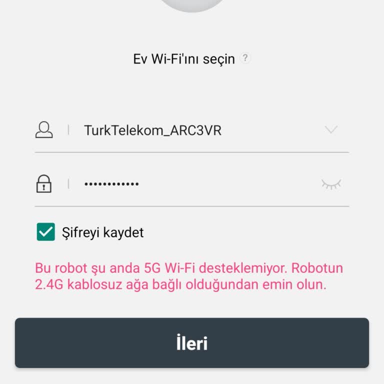 Fakir RS770 Robot Süpürge Bağlantı Sorunu