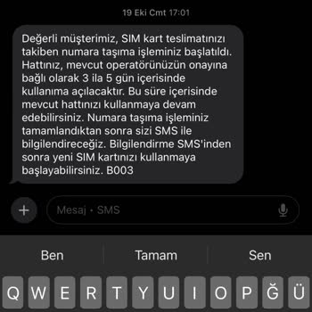 Vodafone Numara Taşıma Sürecinde Yaşanan Aksaklık Ve İletişim Sorunları