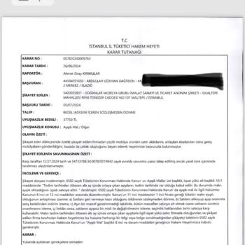 Doğtaş Mobilya İle Yaşanan Hayal Kırıklığı: İade Sürecinde Büyük Sorunlar