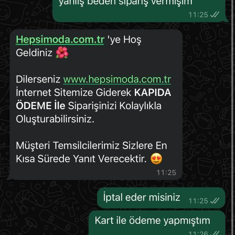 İptal Edilemeyen Sipariş Ve İade Sorunu