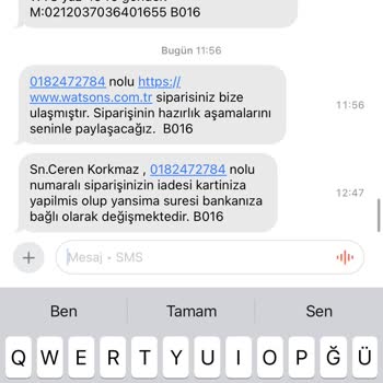 Sipariş İptali Ve Stok Sorunu: Watsons'ta Hayal Kırıklığı
