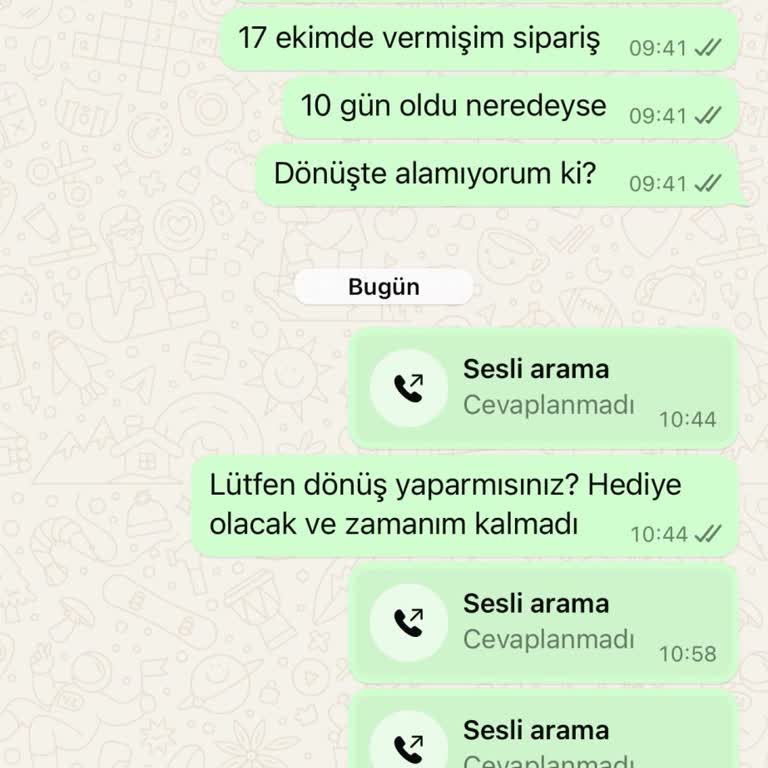 Siparişim Nerede? Renk Sorunu Ve Gecikme!