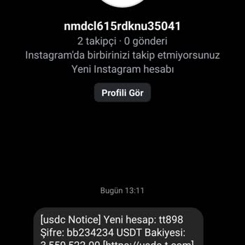Kripto Para SMS Dolandırıcılığı Usdc-t.com Şikayeti