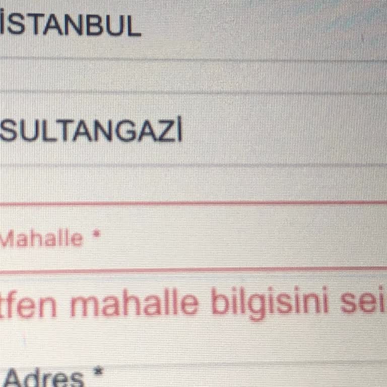 Watsons Uygulaması Adres Sorunu