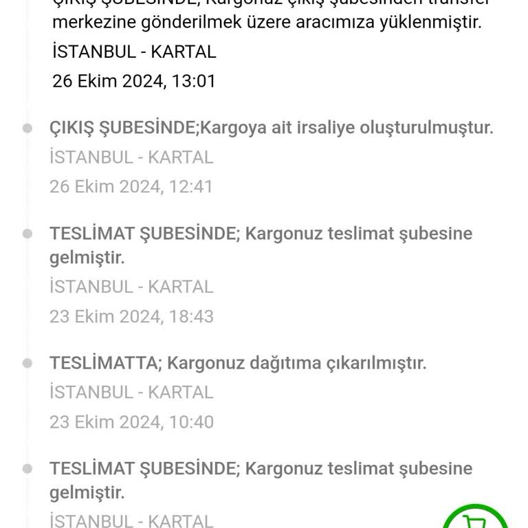 Kargo Şirketinin İletişim Ve Teslimat Sorunları