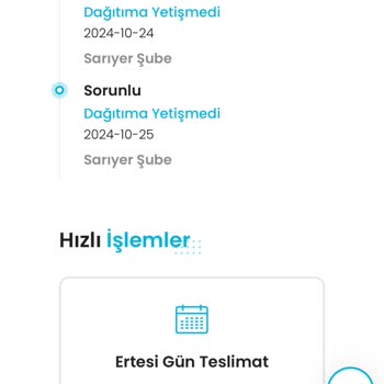 Kargoist Sarıyer Şubesi'nde Bekleyen Kargo Sorunu
