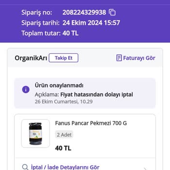 N11'de Müşteri Memnuniyetsizliği Ve İptal Edilen Sipariş