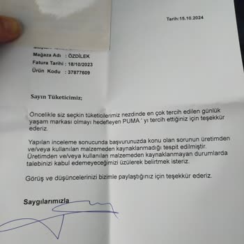 Puma Ayakkabıda Yıpranma Sorunu Ve Müşteri Hizmetleri Hayal Kırıklığı