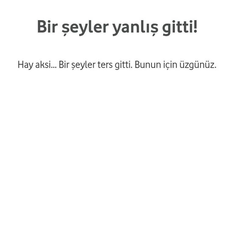 Vodafone Yanımda Uygulamasında Tekrarlayan Çark Hatası
