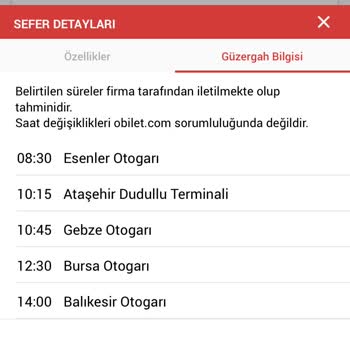 Uludağ Turizm Yanıltıcı Güzergah Ve Saat Bilgilendirmesi