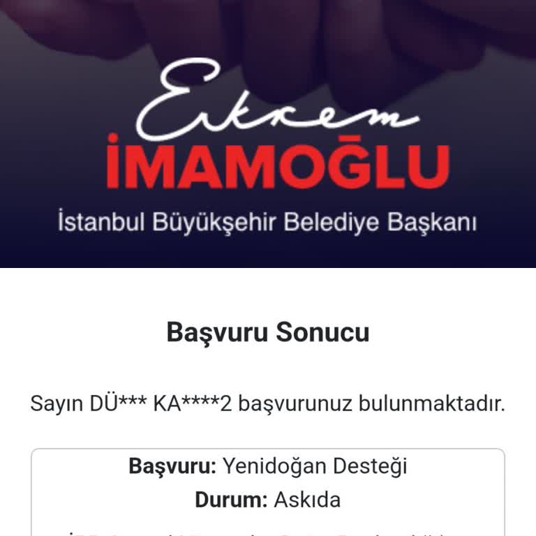 Yenidoğan Paketi Başvuru Sorunu