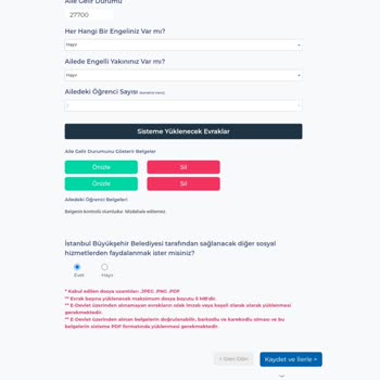 Başvuru Sistemindeki Hata Nedeniyle Tamamlanamayan Eğitim Desteği Başvurusu