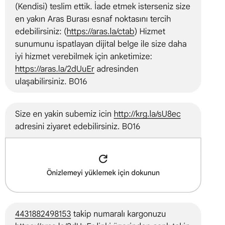 Sahte Web Sitesi Dolandırıcılığı Aras Kargo Yanlış Teslimat Bildirimi İle Yaşanan Mağduriyet