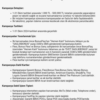Garanti Bankası'nda Taksit Kampanyası Sorunu