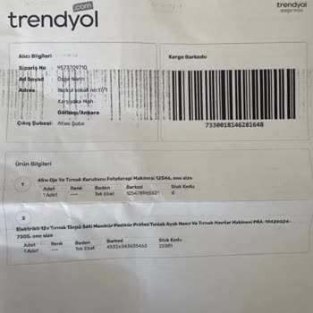 Trendyol'dan Aldığım Manikür Aleti Eksik Parçayla Geldi