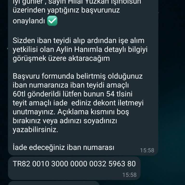 Sahte İş İlanı İle Kişisel Bilgilerimin Tehlikede Olması