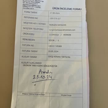 Yıkama Sonrası T-shirt Yaka Problemi Ve Yetersiz Destek