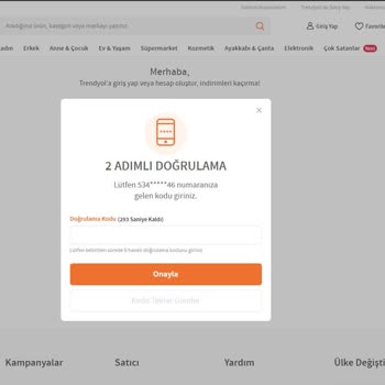 Trendyol Hesabına Giriş Sorunu: SMS Kodları Gönderilmiyor