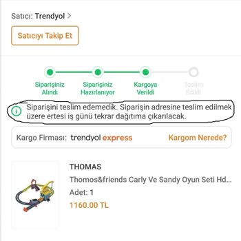 Teslim Edilmeyen Kargo Ve İletişim Sorunu