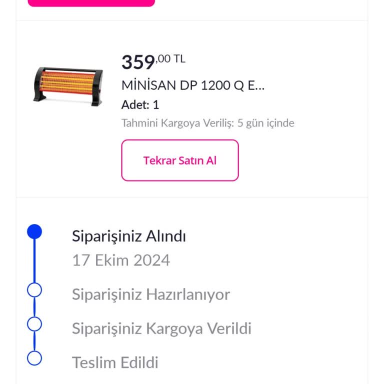 Pazarama'da Satıcıdan Geri Dönüş Alamıyorum