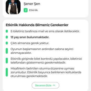 Etkinlik Bilet İptalinde Yanıltıcı Koşullar