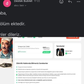 Etkinlik Bilet İptalinde Yanıltıcı Koşullar